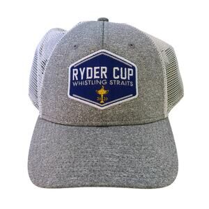 2020 Ryder Cup USA Whistling Straits '47 OSFM Golf Cap Hat Gray Blue White